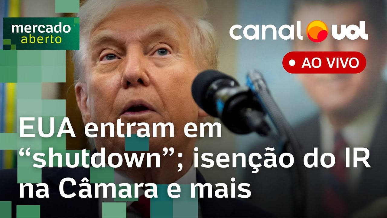 EUA entram em shutdown votação da isenção do IR para quem ganha até R$ 5 mil e mais ao vivo