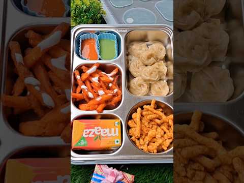 😱momos🌶lunch box #school❌️❌️tifin box #lunch box #shorts #junk food @cookingwithfun45