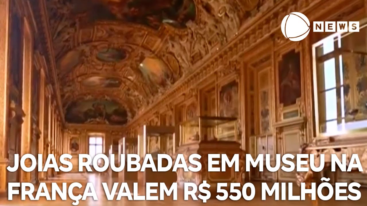Joias roubadas em museu na França valem R$ 550 milhões