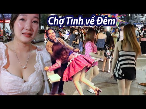 Chợ Tình về đêm ở Mộc Châu - Chơi chợ xuyên đêm đến sáng hi vọng kéo được vợ
