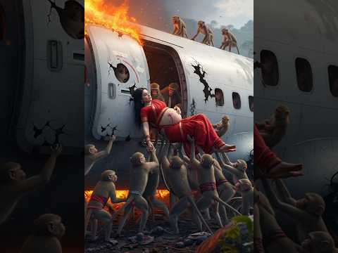 "The Jungle’s Unexpected Heroes"#ai#youtubeshorts #monkeystory #viralvideo #shortsfeed #animal