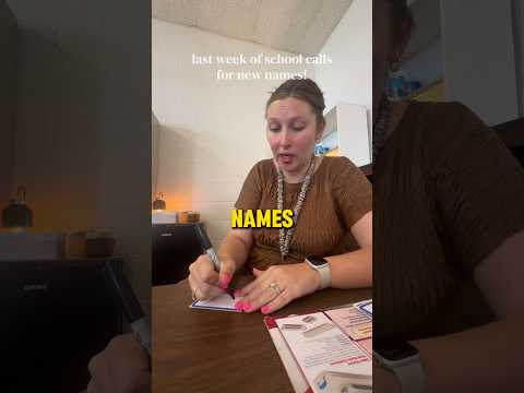 Name Yourself Challenge 🏫