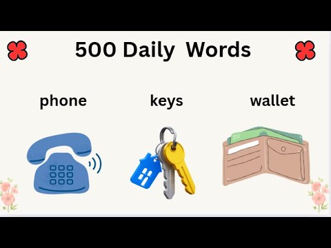 Learn 500 English Nouns Fast | English Vocabulary for Everyday Life | part 1
