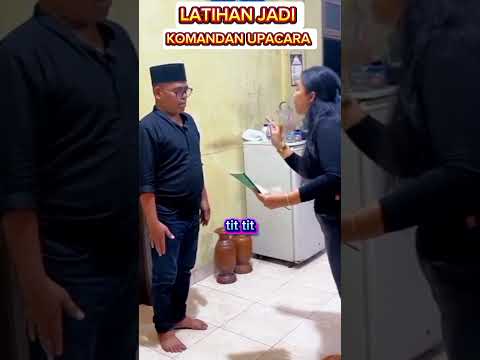 Latihan jadi komandan upacara 🤣#humor#hiburan