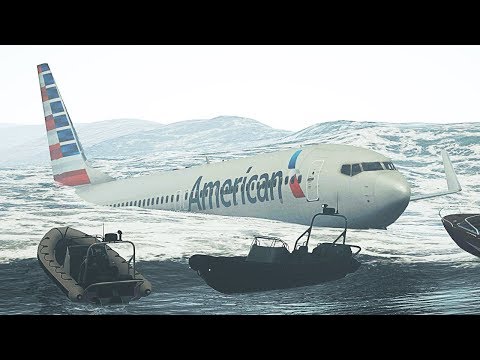 GTA 5 - 737 Water Crash Landing (HD)