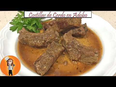 Costillas de Cerdo en Adobo | Receta de Cocina en Familia