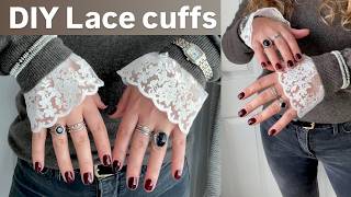 How to make Lace cuffs, Wrist Cuff Sewing Tutorial, DIY, Fashion Sewing, Style, Anita Benko