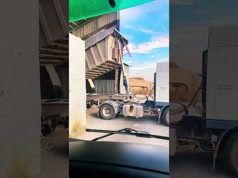 Descarga en tolva🔝 #truckdriver #job