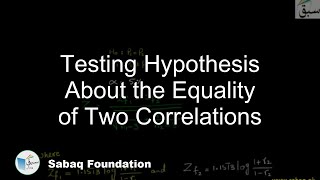 Testing Hypothesis About the Equality of Two Correlations