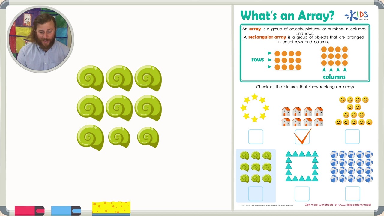 Learning Video: Whats an Array? - Kids Academy