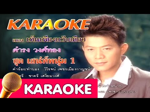 เห็นเพียงแว้บเดียว – ดำรง วงศ์ทอง [karaoke]