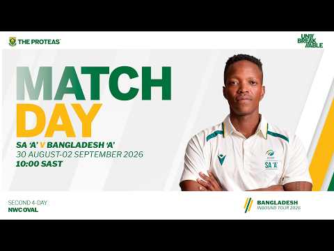 <strong>SA</strong> A Men <strong>vs</strong> Bangladesh A Men - Second 4-Day Match - Day 3 Live from NWC Oval , Potchefstroom