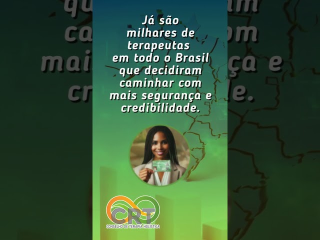 📣 Você é Terapeuta Holístico e ainda não tem sua credencial?

O Credenciamento no CRT é o primeiro passo para atuar com respaldo, segurança jurídica e reconhecimento técnico.

✔ Com ele, você tem acesso à carteira profissional, benefícios exclusivos, apoio jurídico e ainda pode participar de ações de valorização e regulamentação da profissão.

💡 Já são milhares de terapeutas em todo o Brasil que decidiram caminhar com mais segurança e credibilidade.

👉 Faça parte: https://www.crt.org.br

🌀 CRT – Credibilidade para quem leva a Terapia a sério.

#TerapiaHolística #CredenciamentoCRT #Profissionalismo #TerapiasIntegrativas #CRT2025

#crt #terapiaholística #terapias #terapeuta #sinte #shorts