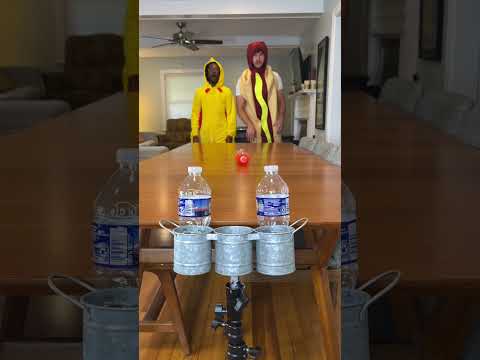 The Triple Bottle Flip Trickshot !