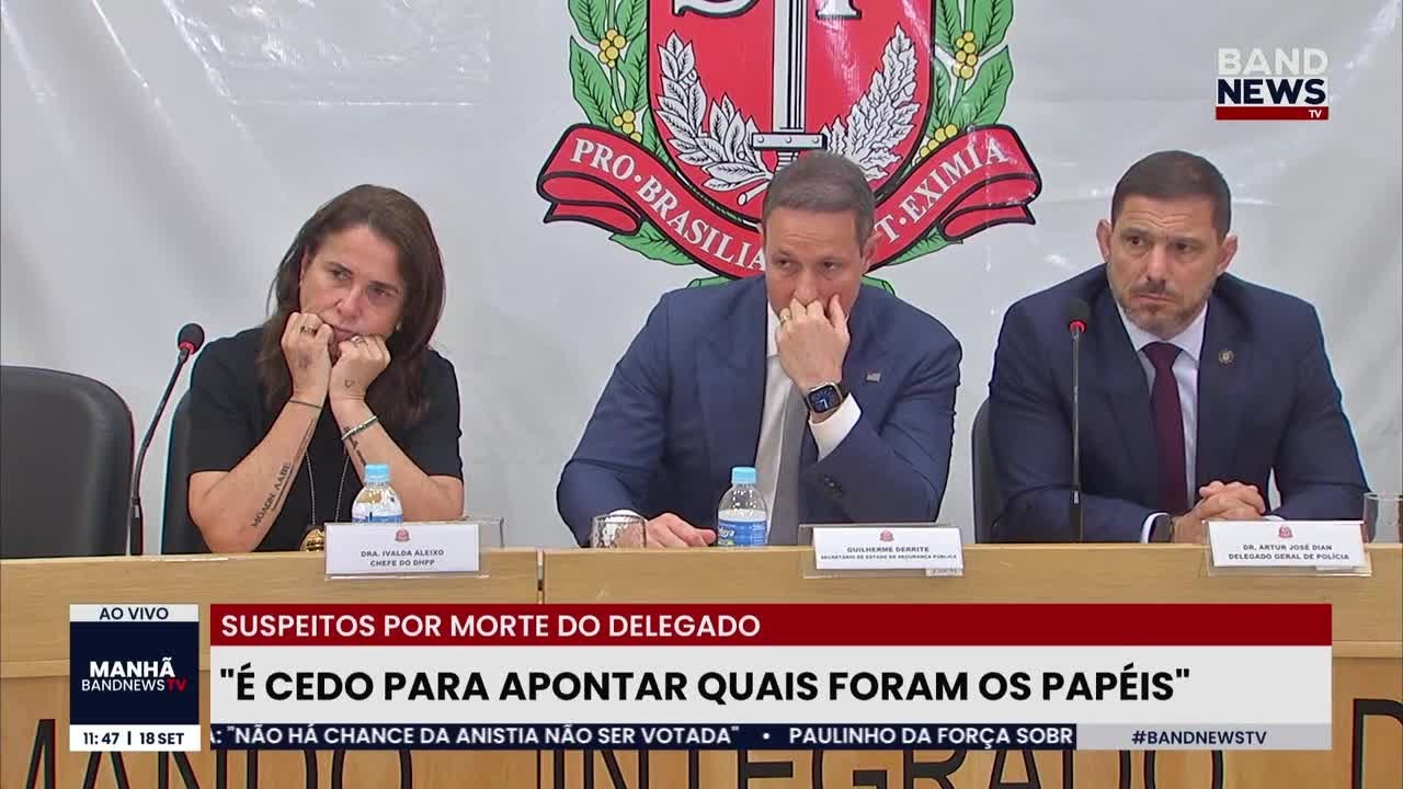 Morte de delegado: não há dúvidas sobre participação do crime, diz Derrite