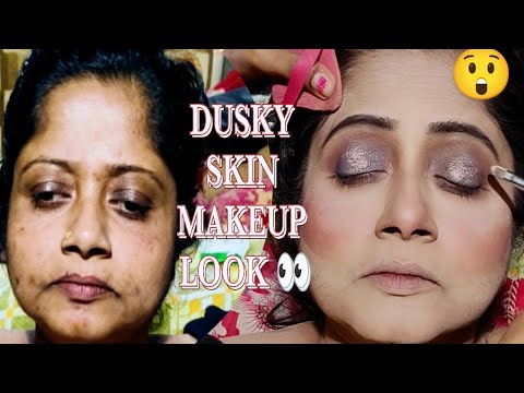 Dusky Skin Makeup Step By Step🤯l Makeup for beginners ll affordable makeup ✨