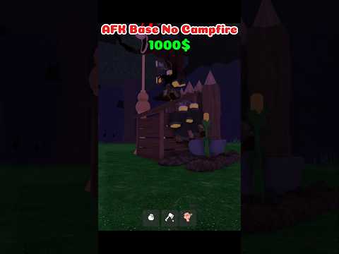 AFK Base No Camp Fire #99nightintheforest #roblox #99คืนในป่า #โรบอก