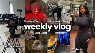 Rebranding? Acting Classes, Skin Favs, Shopping Haul, Glute Workout + Cute Dates