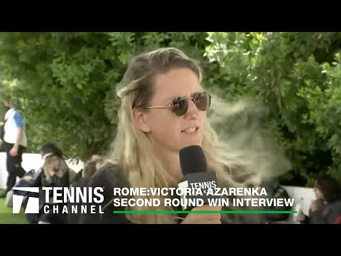 Victoria Azarenka talks Madrid Doubles Final, and Life with Leo | 2023 Rome Second Round