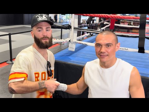 CALEB PLANT & TIM TSZYU SHOW MUTUAL RESPECT; TSZYU PICKS EDGAR BERLANGA CALEB PLANT WINNER