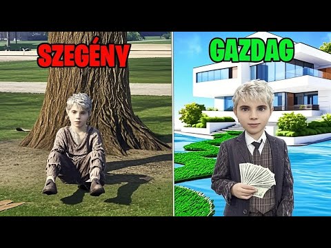 100 Nap Alatt Szegényből Gazdag Gyerek Lettem A GTA5 ben!