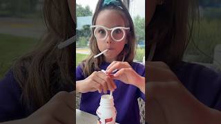 MILK GLASSES?! 🤓😱 @agset211 @HallieOnStage114 #funny #fun #trend #lol #toys #chickfila #lunch