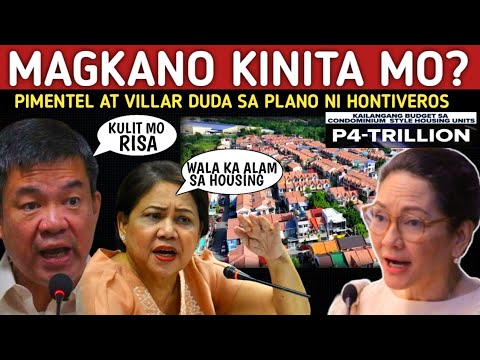 PATI HOUSING PROJECT GUSTO KUPITAN? PIMENTEL AT VILLAR GIGIL SA PLANO NI HONTIVEROS!