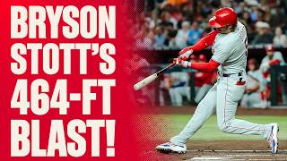 The LONGEST Home Run of Bryson Stott's Career! 464-Foot Blast vs. Arizona | Full At-Bat