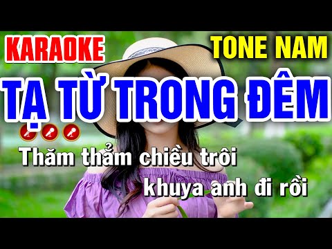 Liên Khúc TẠ TỪ TRONG ĐÊM Karaoke Tone Nam Cực Hay | Bến Tình Karaoke