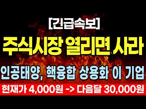 [주식추천] <strong>핵융합</strong>, 인공태양 차세대 에너지 상용화 앞당긴 이 기업 무조건 매수하세요