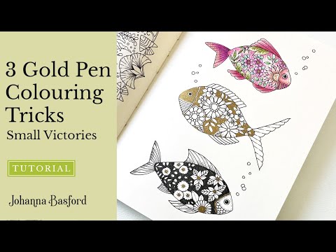 3 GOLD PEN COLOURING TRICKS