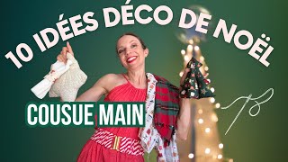 10 tutoriels couture déco Noël | Créations simples pour débuter