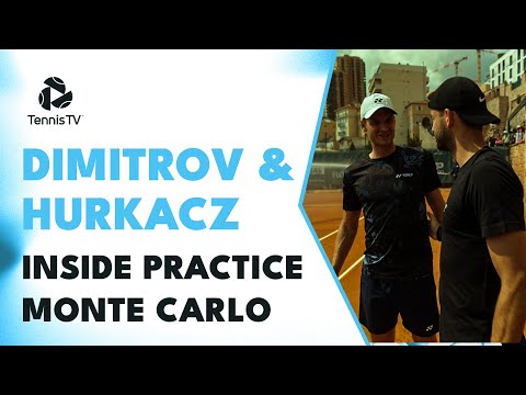 Go Inside Grigor Dimitrov & Hubert Hurkacz Hitting The Clay in Monte-Carlo! 😍