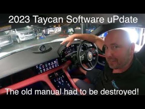2023 Porsche Taycan Software uPdate - and why the old user manual had to be torn up…! 🤔