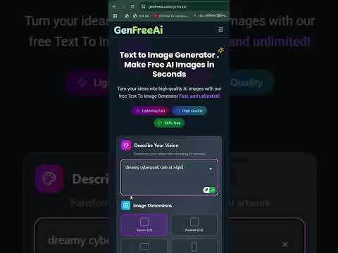 Free text to image generator website