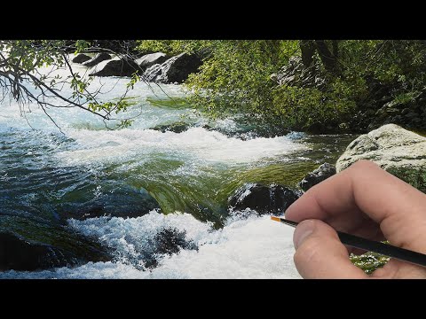 Painting This Rushing River | Time Lapse | Episode 199