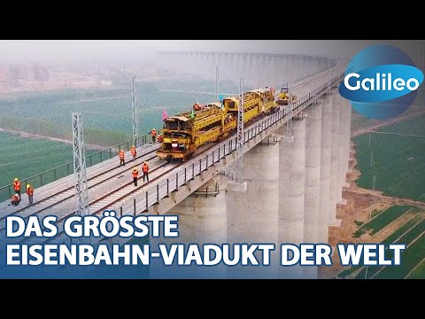 Chinas Mega-Projekt: Das größte Eisenbahn-Viadukt der Welt