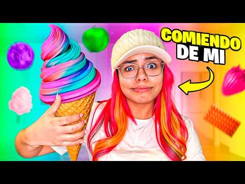 24 HORAS COMIENDO DEL COLOR DE MI CABELLO😨| Susy Mouriz