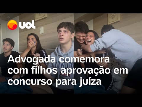 Advogada mostra momento em que descobre aprovação em concurso para juíza e vídeo viraliza