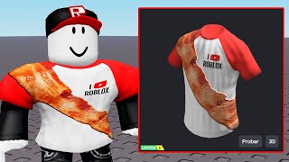 CONSIGUE GRATIS la CAMISA BACON DE YOUTUBE X ROBLOX