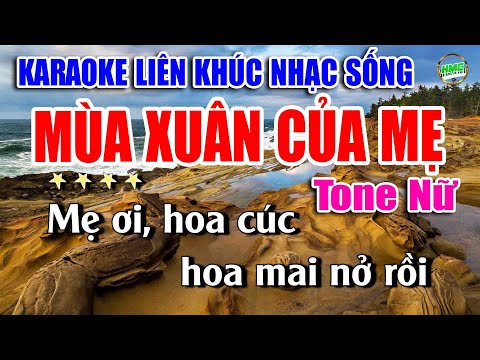 Karaoke Liên Khúc Trữ Tình Tone Nữ Dễ Hát | Nhạc Xưa Bolero Hải Ngoại – MÙA XUÂN CỦA MẸ