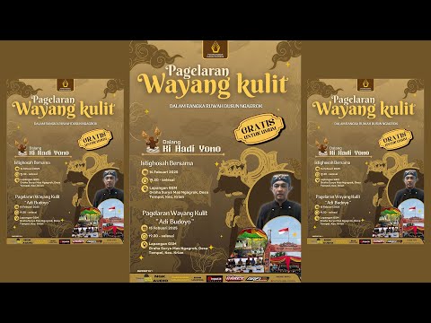 🔴LIVE PAGELARAN WAYANG KULIT "ADI BUDOYO" BERSAMA DALANG KI. HADI YONO || RUWAH DUSUN NGAGROK