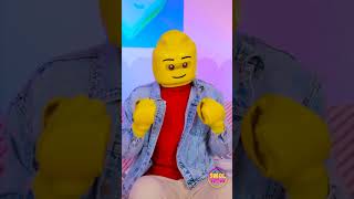 Lego boy hurts to step on lego pieces too!💛🤣 #funny #comedy