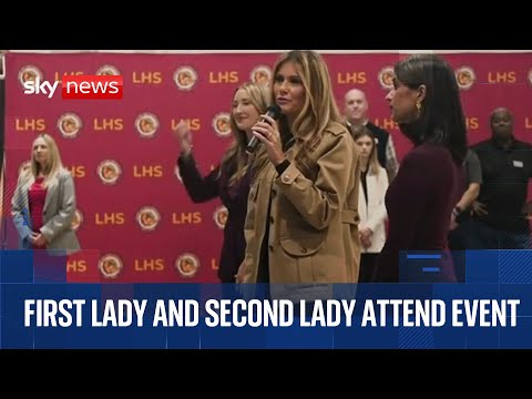 Melania Trump and Usha Vance team up to visit troops in North Carolina