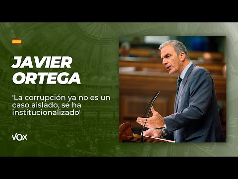 Javier Ortega: 'La corrupción ya no es un caso aislado, se ha institucionalizado'