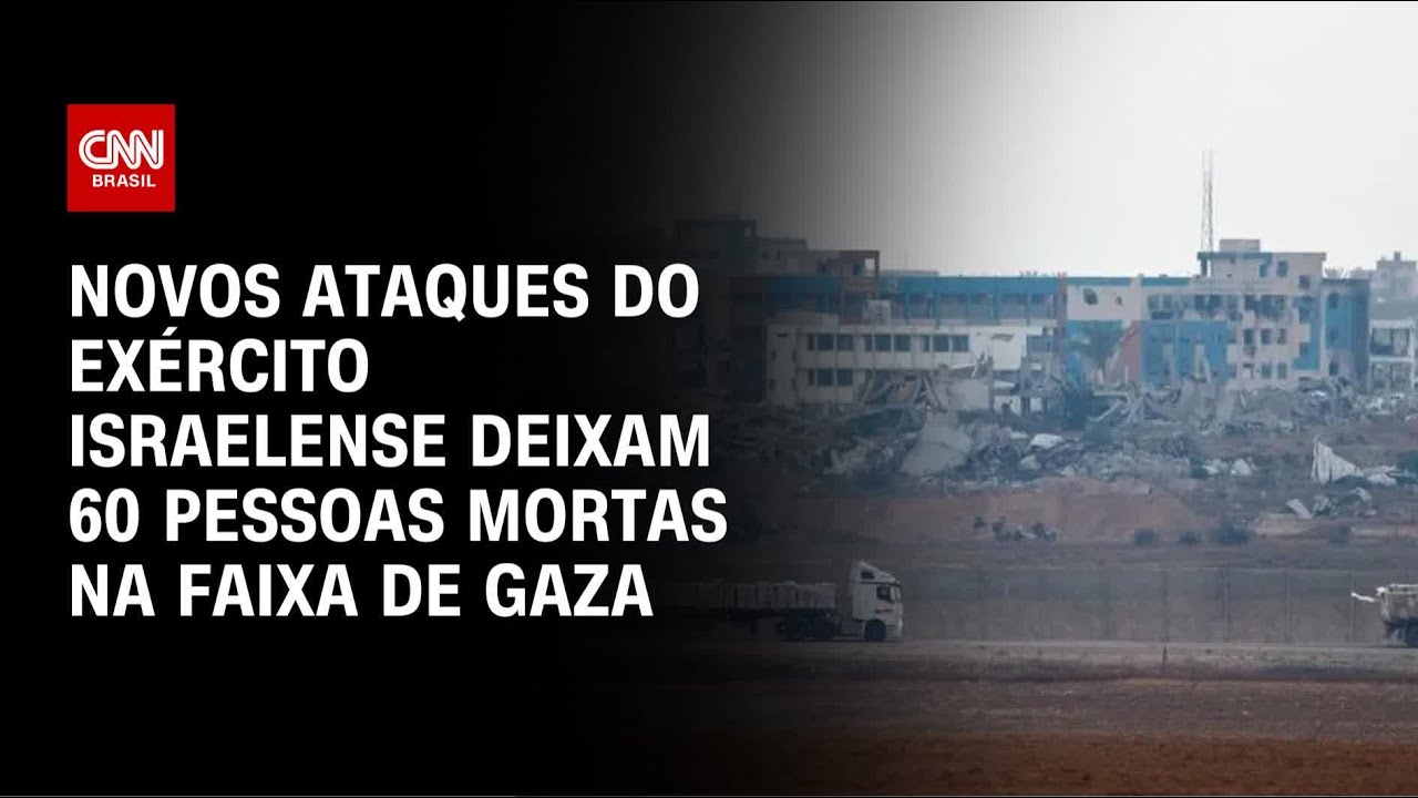 Novos ataques de Israel deixam 60 pessoas mortas na Faixa de Gaza | CNN 360º