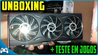 RX 6750 XT UNBOXING  e TESTE EM JOGOS Temperatura Review Completa