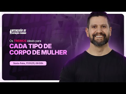 Aula 3 - Os treinos ideais para definir CADA TIPO DE CORPO DE MULHER