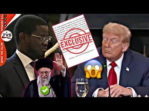 Très Urgent ⛔️ Dérnière Minute les Dérnière Nouvelle de États-Unis Trump est dit! Pr.Diomaye à 