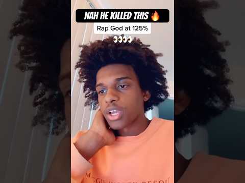 Rap God At 125% : | @tyresepope Is LITERALLY GOATED!! #shorts #music #Eminem #rapgod #satisfying